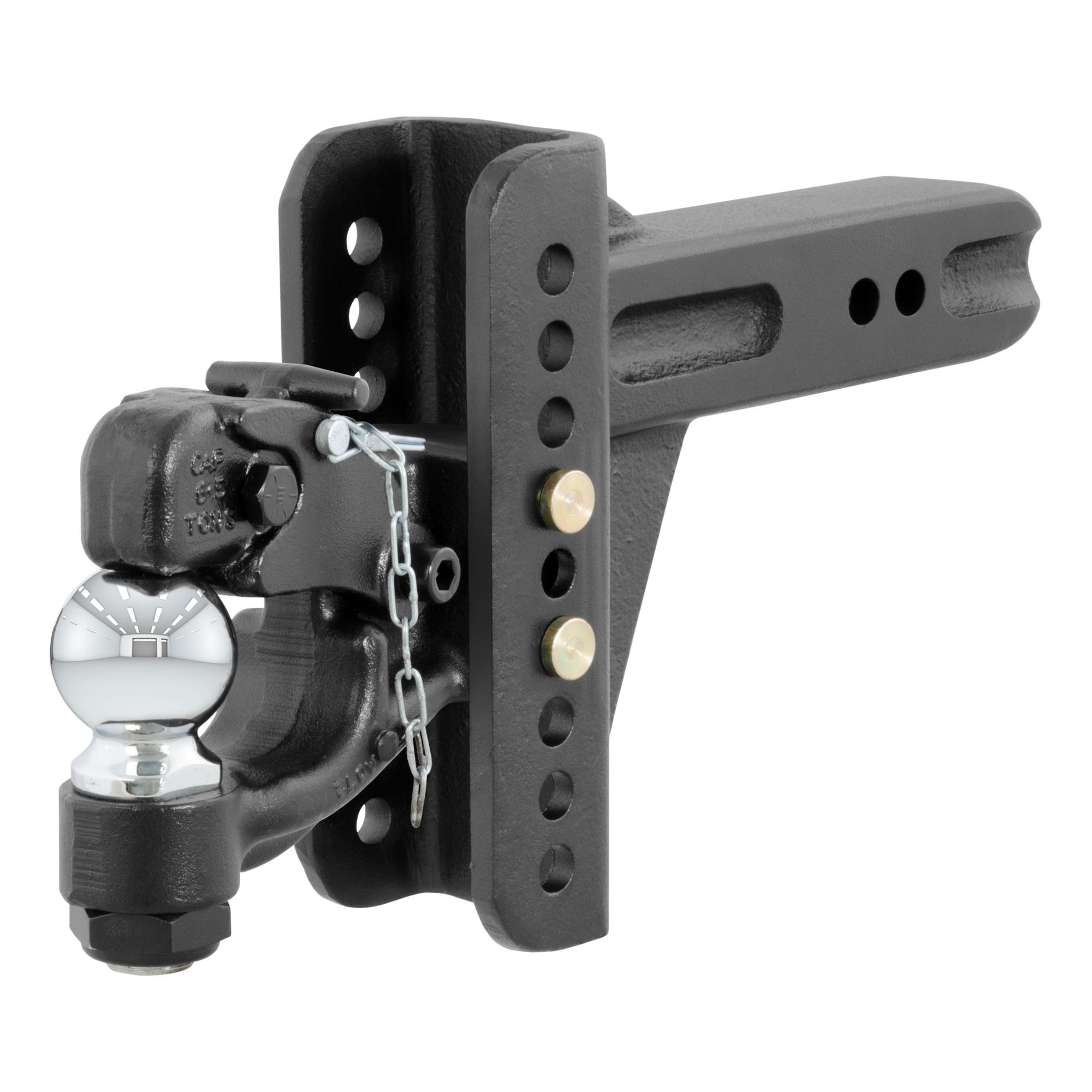Curt Manufacturing, Adjustable Ball Mount w/ 2-5/16in. Ball Pintle 2-1/2in. Shk, Model# 45908